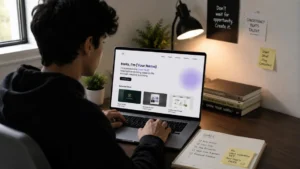 Build a Freelance Portfolio with no experience using a beginner-friendly website portfolio