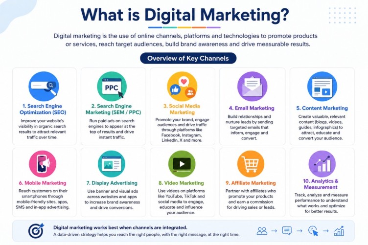 What is digital marketing – overview of key channels
